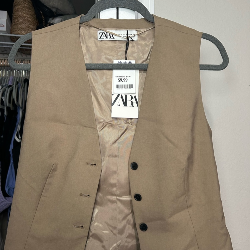 Zara Tan Vest